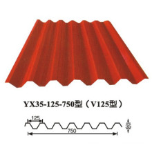 Supplying Colorful Corrugated Sheet Type V125